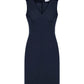 BIZ CORPORATES Womens Comfort Wool Stretch Sleeveless V-Neck Dress 34021