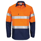 DNC Patron Saint Flame Retardant 2 Tone Closed Front Cotton Shirt with 3M F/R Tape - L/S 3407