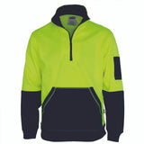 DNC HiVis 1/2 Zip Super Fleecy 3724