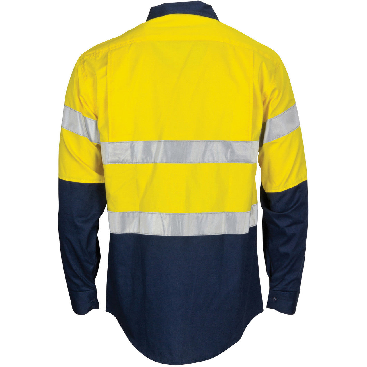 DNC HiVis R/W Cool-Breeze T2 Vertical Vented Cotton Shirt with Gusset Sleeves, Generic R/Tape - Long Sle 3782