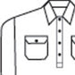 DNC HiVis Two Tone Close Front Cotton Drill Shirt - long sleeve Guss et Sleeve 3834