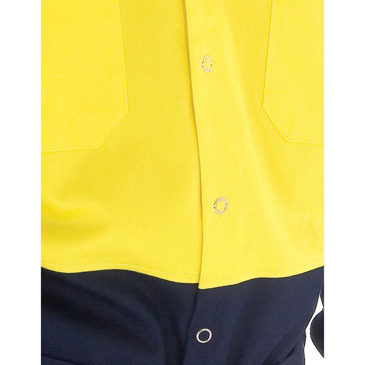 DNC HiVis Two Tone Drill Shirt with Press Studs 3838