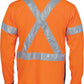 DNC Hivis D/N Cool-Breathe Polo Shirt With Cross Back R/Tape - Long Sleeve 3914