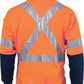 DNC HiVis Cross Back D/N Two Tone 1/2 Zip Fleecy 3929