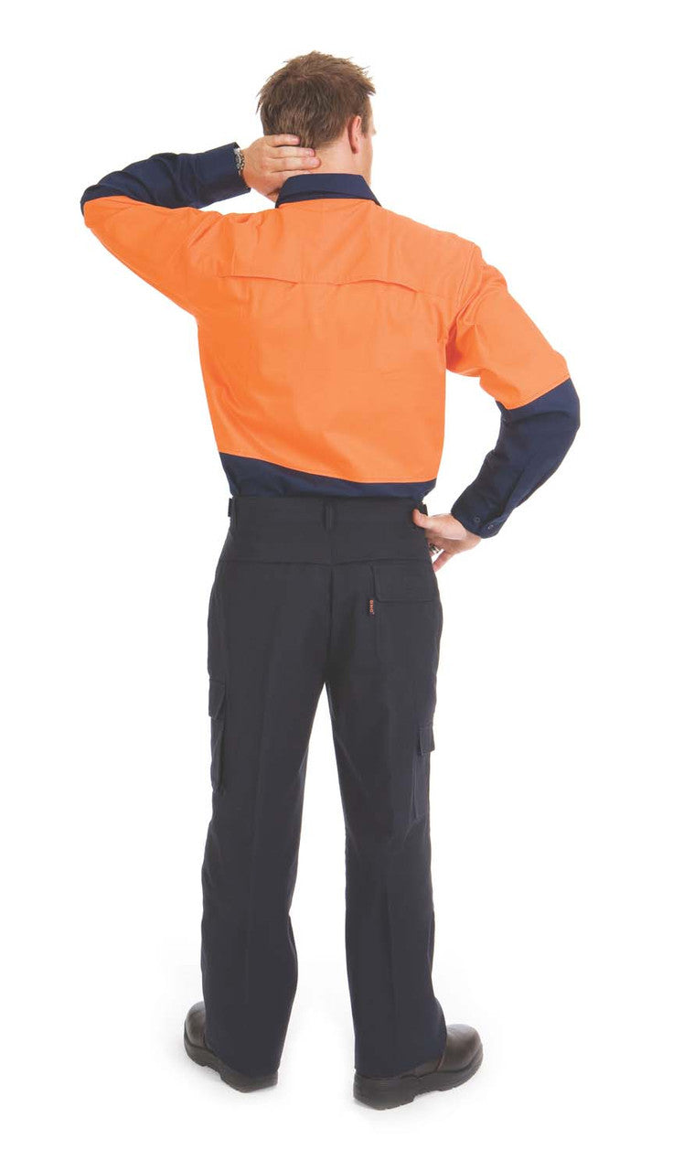 DNC HiVis 3 Way Cool-Breeze Cotton Shirt - Long sleeve 3938