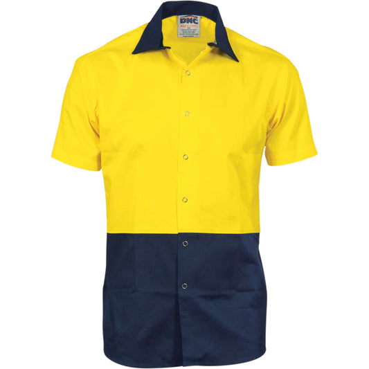 DNC HiVis Cool Breeze Food Industry Cotton Shirt - Short Sleeve 3941