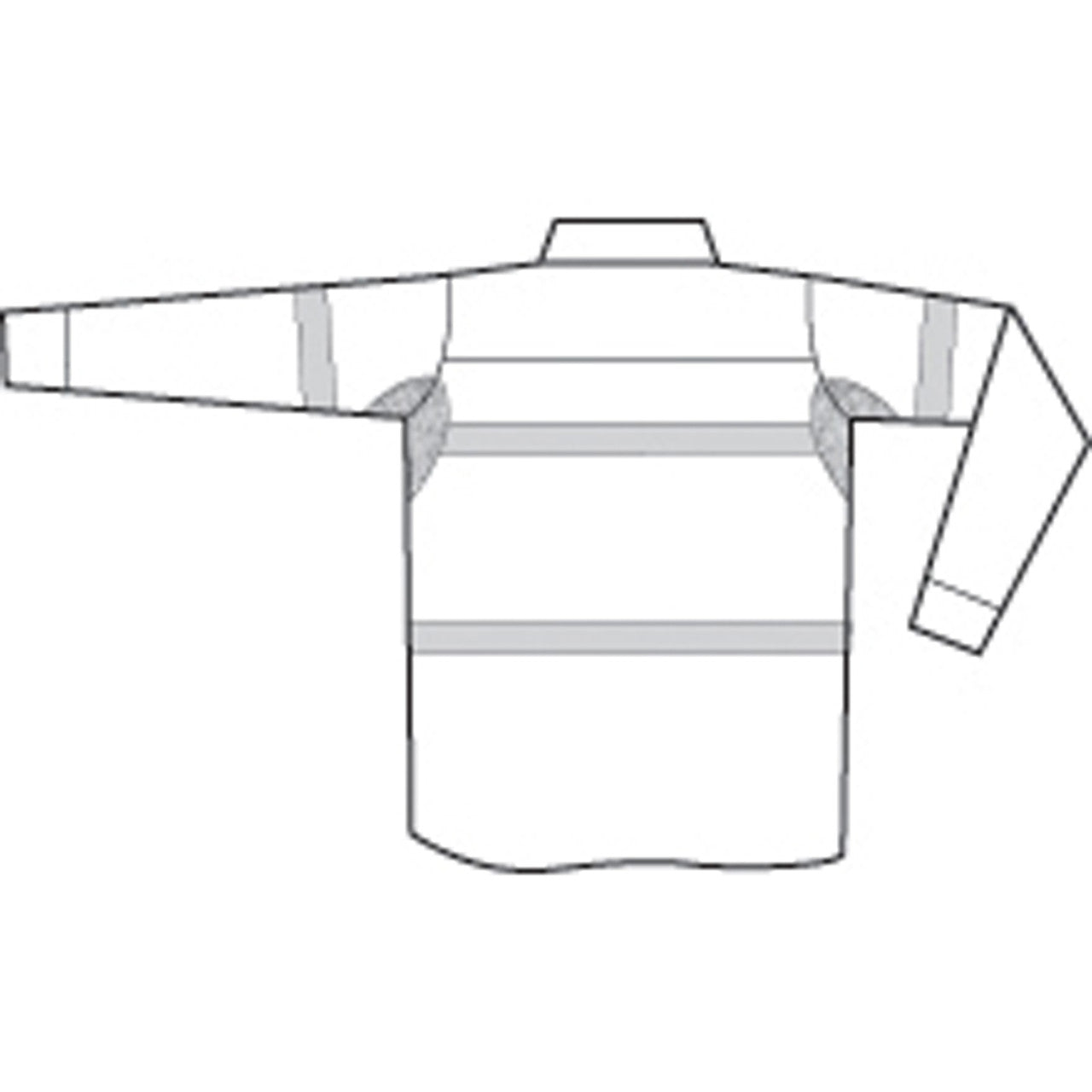 DNC HiVis Cool-Breeze Close Front Cotton Shirt with 3M R/Tape - Long sleeve 3949