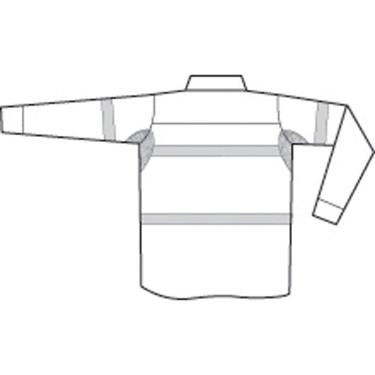 DNC HiVis Cool-Breeze Close Front Cotton Shirt with 3M R/Tape - Long sleeve 3949