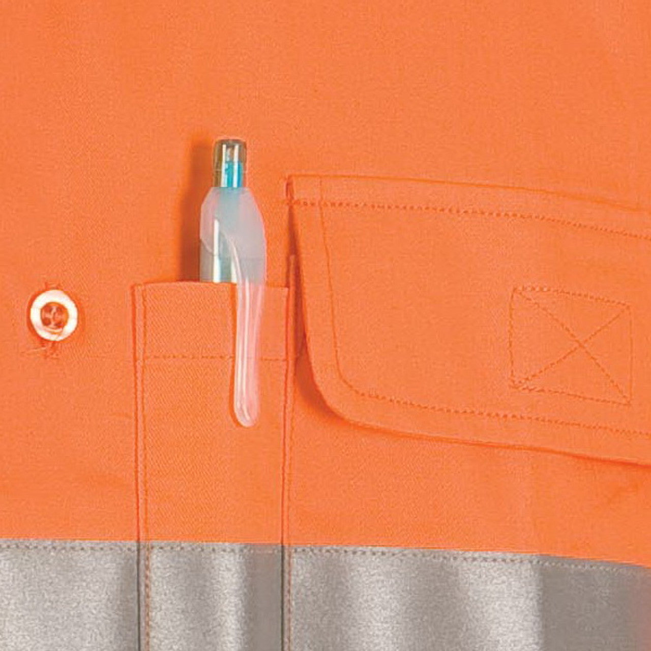 DNC HiVis Cool-Breeze Cotton Shirt with 3M 8906 R/Tape - Long sleeve 3987