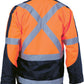 DNC HiVis 2 Tone Cross Back D/N “2 in 1” Contrast Rain Jacket 3993