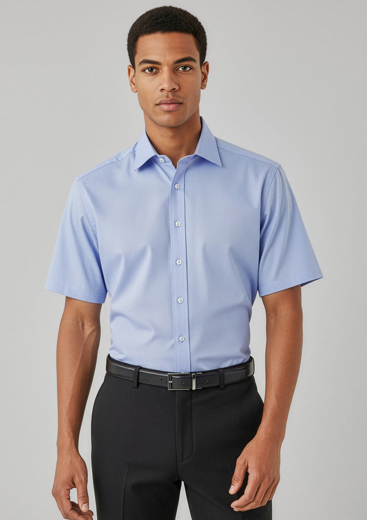 BIZ CORPORATES Mens Hudson Short Sleeve Shirt 40322