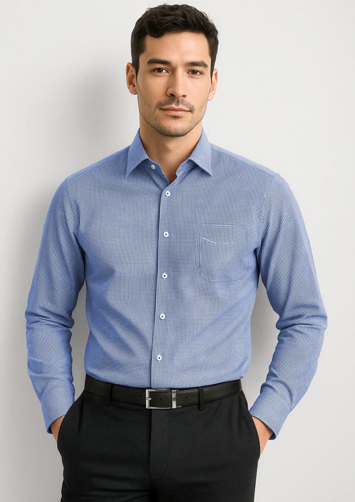 BIZ CORPORATES Mens Newport Long Sleeve Shirt 42520