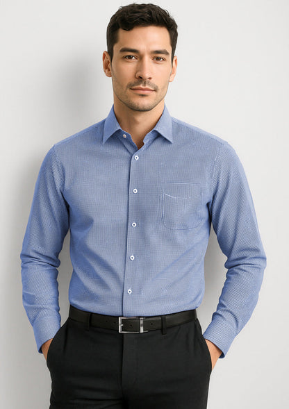 BIZ CORPORATES Mens Newport Long Sleeve Shirt 42520