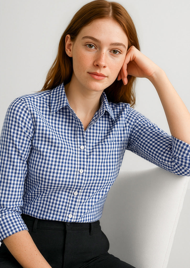 BIZ CORPORATES Womens Springfield 3/4 Sleeve Shirt 43411
