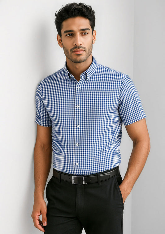 BIZ CORPORATES Mens Springfield Short Sleeve Shirt 43422