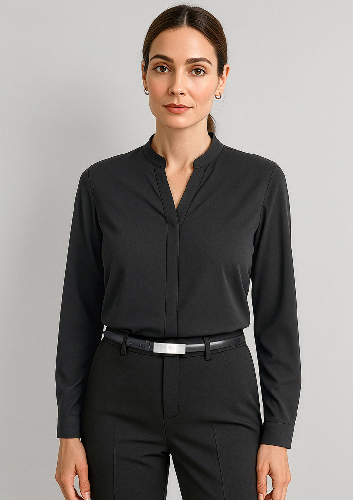 BIZ CORPORATES Womens Juliette Long Sleeve Blouse 44210