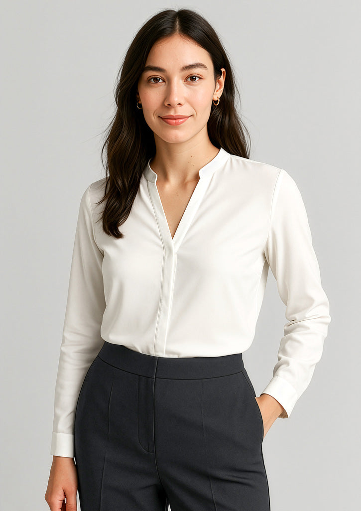 BIZ CORPORATES Womens Juliette Long Sleeve Blouse 44210