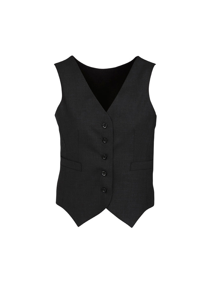 BIZ CORPORATES Comfort Wool Stretch Womens Peaked Vest 54011 Clearance