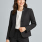 BIZ CORPORATES Womens Cool Stretch Short Jacket with Reverse Lapel 60113