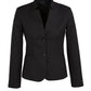 BIZ CORPORATES Womens Cool Stretch Short Jacket with Reverse Lapel 60113