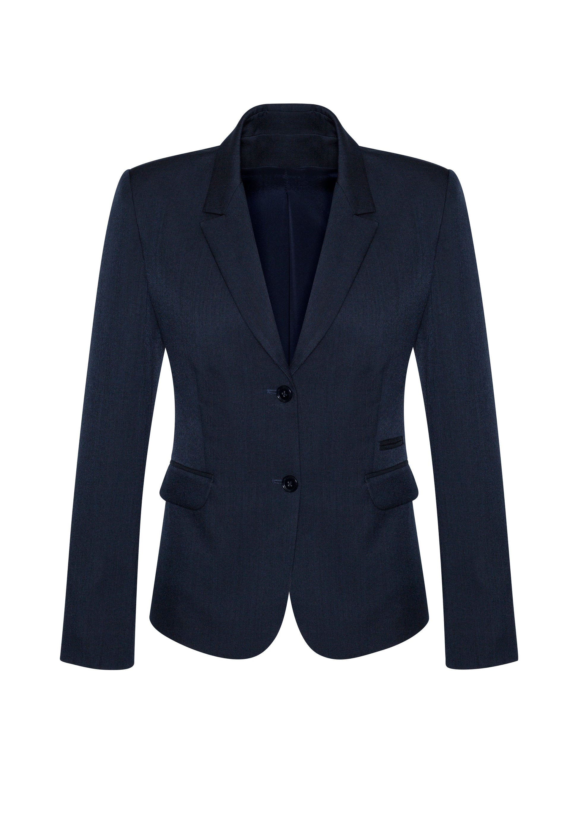 BIZ CORPORATES Womens Cool Stretch 2 Button Mid Length Jacket 60119