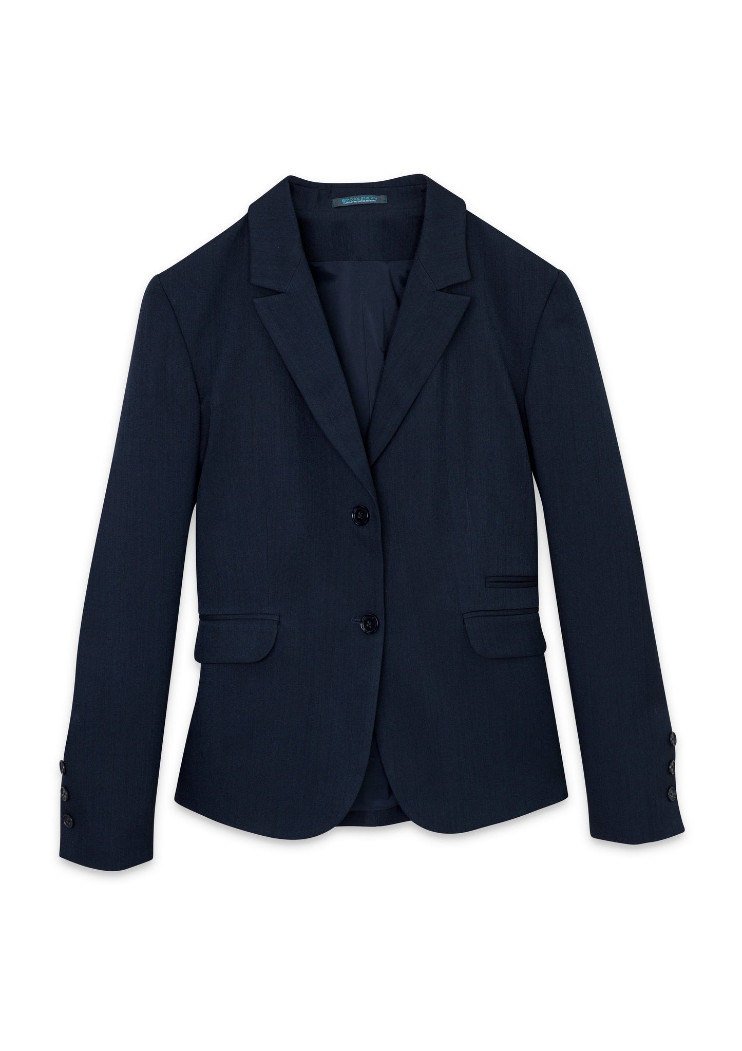 BIZ CORPORATES Womens Cool Stretch 2 Button Mid Length Jacket 60119