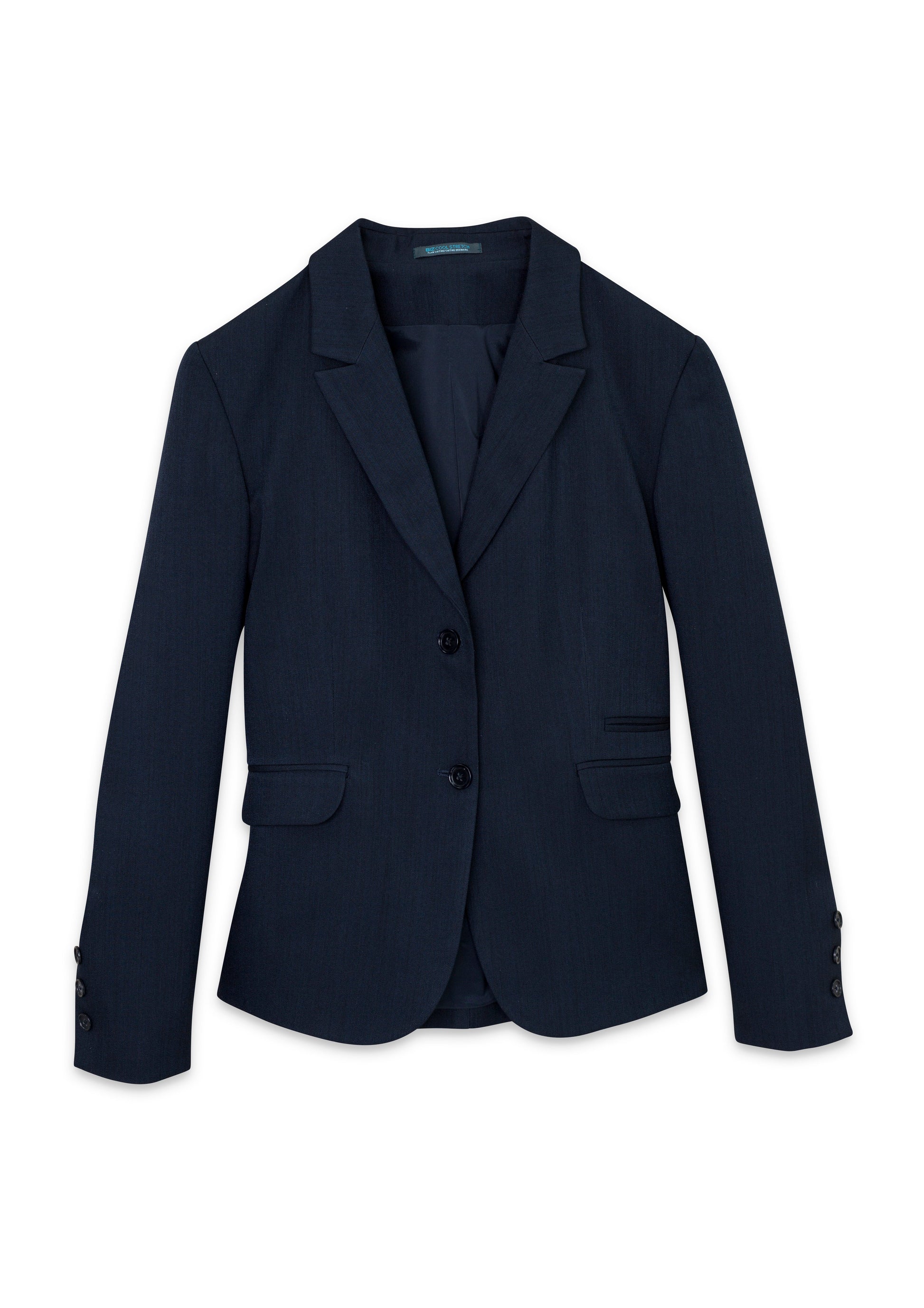 BIZ CORPORATES Womens Cool Stretch 2 Button Mid Length Jacket 60119