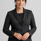 BIZ CORPORATES Womens Comfort Wool Stretch 2 Button Mid Length Jacket 64019