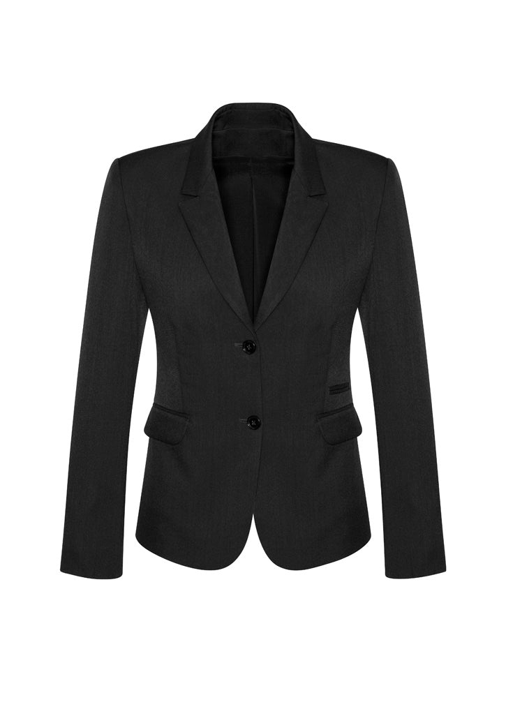 BIZ CORPORATES Womens Comfort Wool Stretch 2 Button Mid Length Jacket 64019