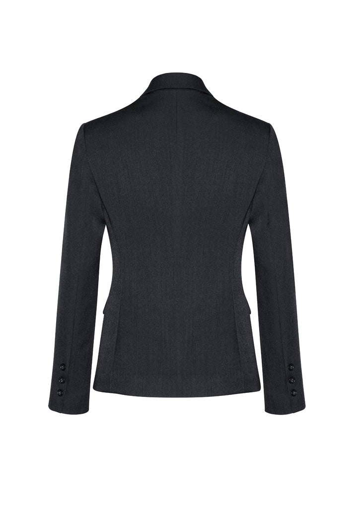 BIZ CORPORATES Womens Comfort Wool Stretch 2 Button Mid Length Jacket 64019