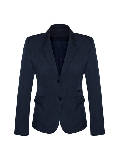 BIZ CORPORATES Womens Comfort Wool Stretch 2 Button Mid Length Jacket 64019