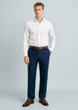 BIZ CORPORATES Mens Cool Stretch Flat Front Pant (Stout) 70112S