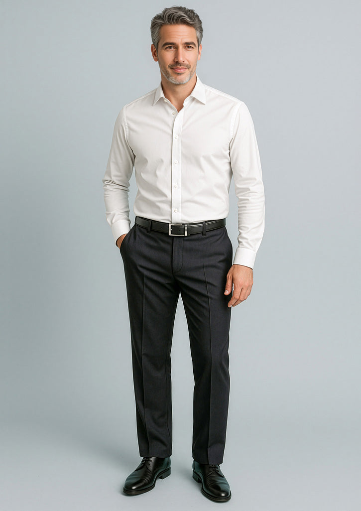 BIZ CORPORATES Mens Cool Stretch Adjustable Waist Pant (Regular) 70114R
