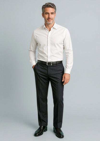 BIZ CORPORATES Mens Cool Stretch Adjustable Waist Pant (Stout) 70114S