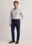 BIZ CORPORATES Mens Siena Slim Fit Flat Front Pant (Stout) 70716S