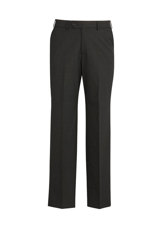 BIZ CORPORATES Mens Comfort Wool Stretch Flat Front Pant 74012 Clearance