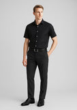 BIZ CORPORATES Mens Comfort Wool Stretch Slimline Pant 74013
