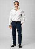 BIZ CORPORATES Mens Comfort Wool Stretch Adjustable Waist Pant 74014