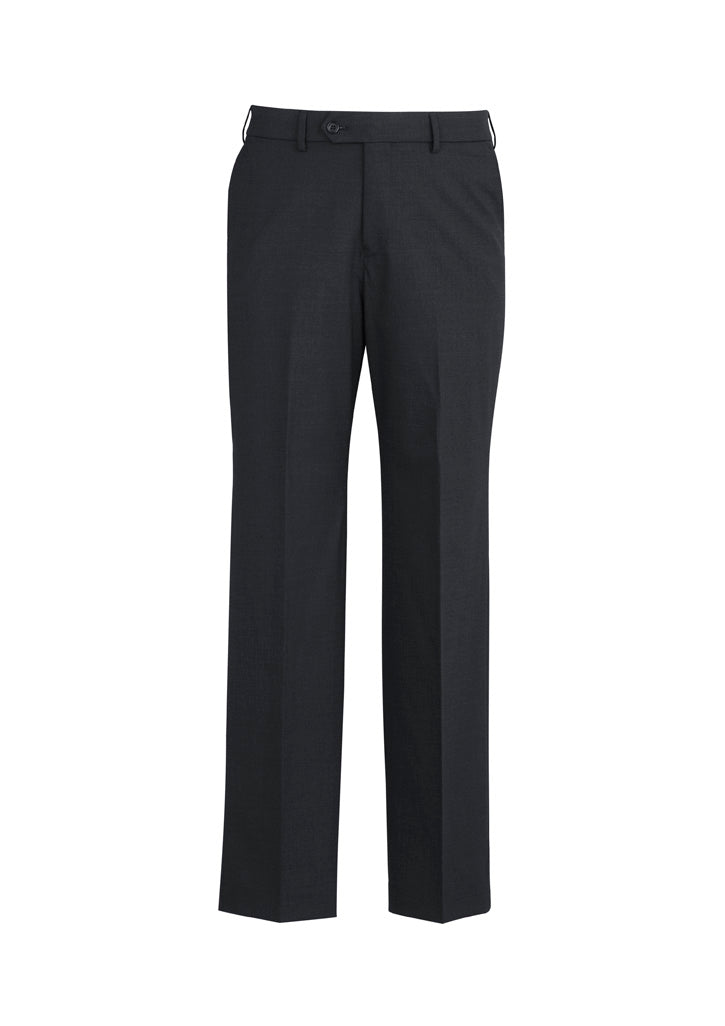 BIZ CORPORATES Mens Comfort Wool Stretch Adjustable Waist Pant 74014