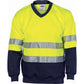 DNC Hivis Two Tone Sweatshirt (Sloppy Joe) With Generic R/Tape V-Neck 3921