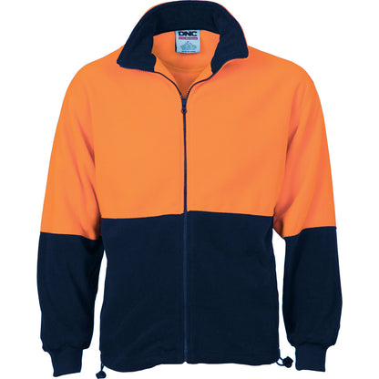 DNC HiVis Two Tone Full Zip Polar Fleece 3827