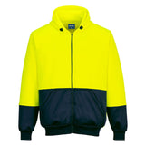 B327 - Hi-Vis Contrast Zipped Class D Hoodie