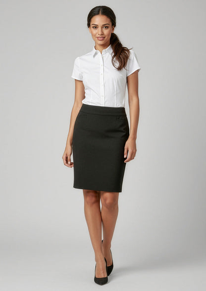 BIZ COLLECTION Womens Classic Knee Length Skirt BS128LS