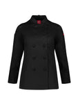 BIZ COLLECTION Womens Al Dente Long Sleeve Chef Jacket CH230LL Clearance