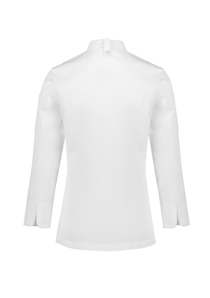 BIZ COLLECTION Womens Al Dente Long Sleeve Chef Jacket CH230LL Clearance