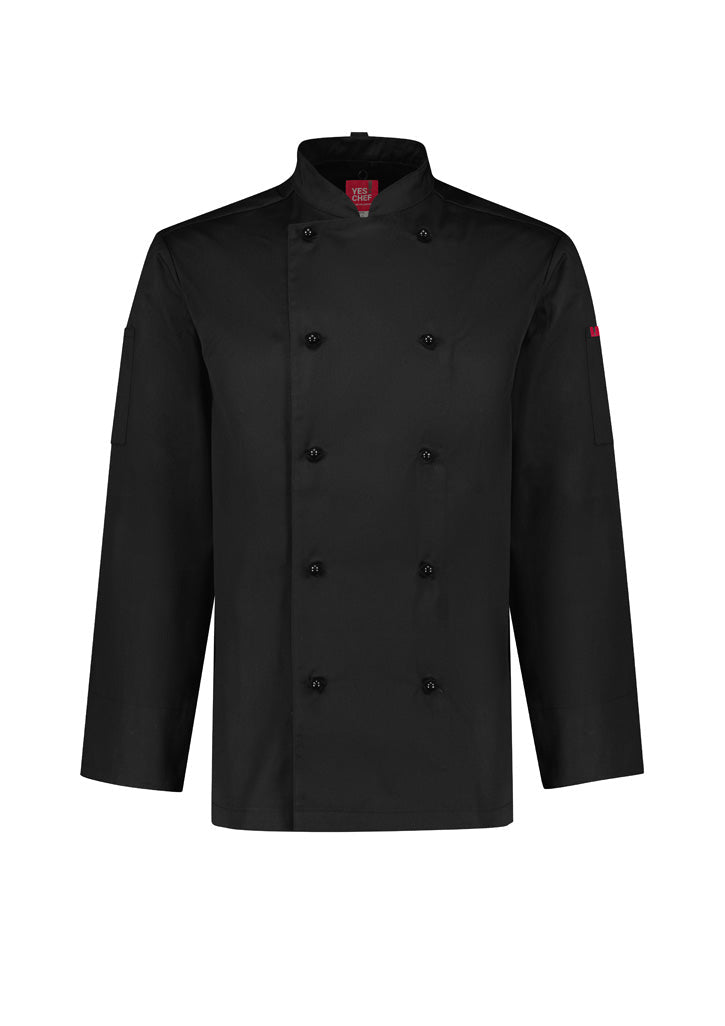 BIZ COLLECTION Mens Al Dente Long Sleeve Chef Jacket CH230ML