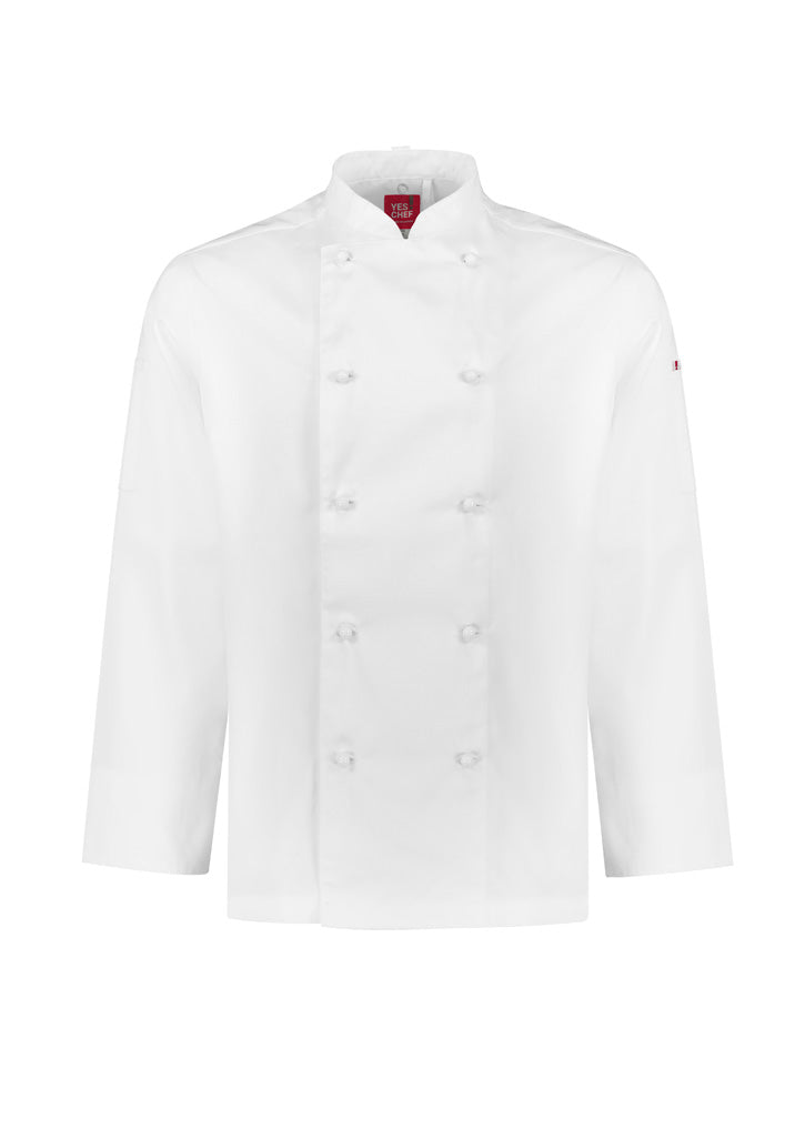 BIZ COLLECTION Mens Al Dente Long Sleeve Chef Jacket CH230ML