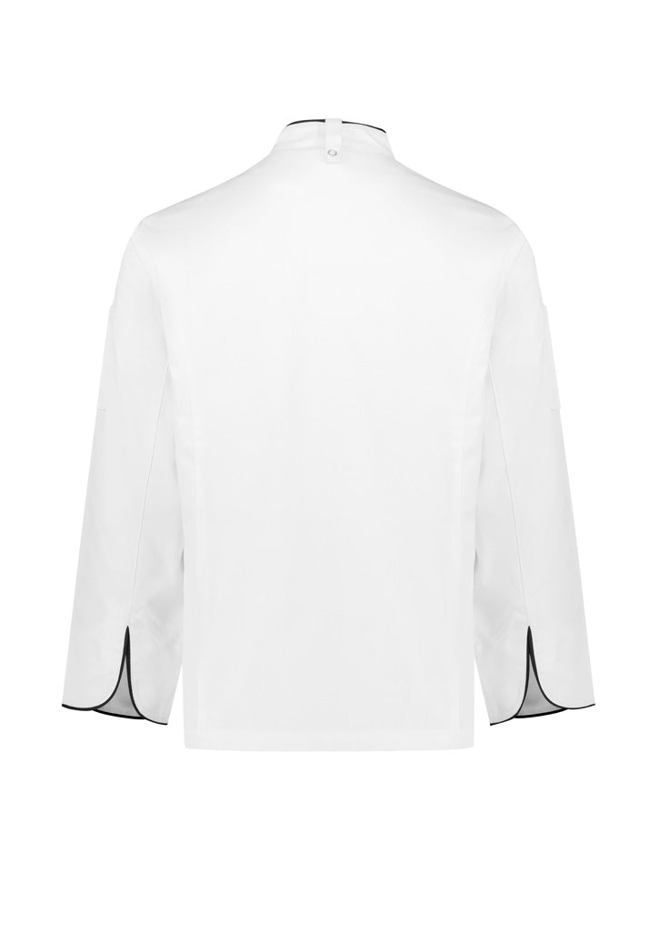 BIZ COLLECTION Mens Al Dente Long Sleeve Chef Jacket CH230ML