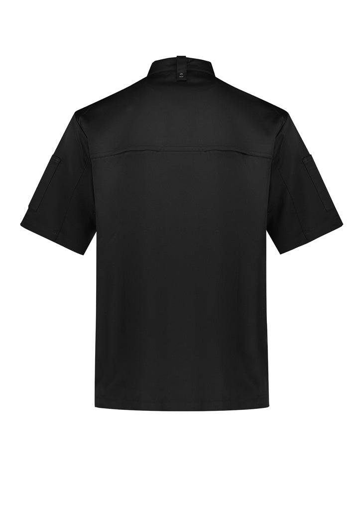 BIZ COLLECTION Mens Zest Short Sleeve Chef Jacket CH232MS