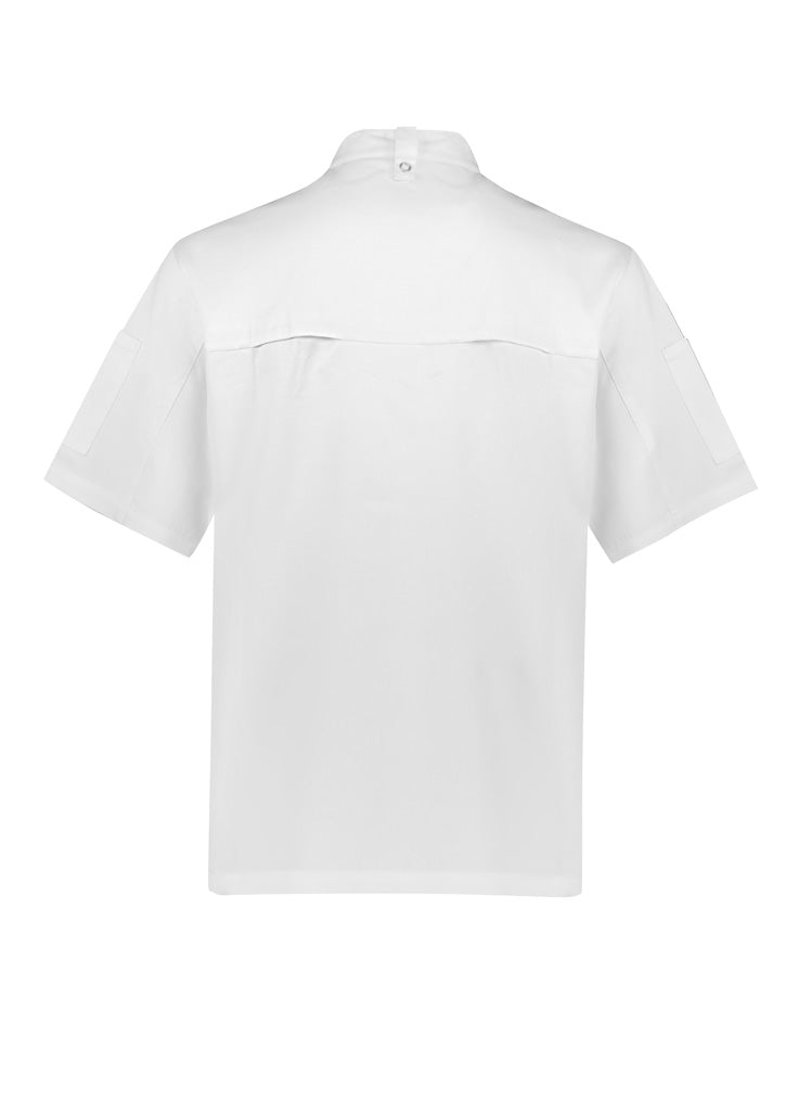 BIZ COLLECTION Mens Zest Short Sleeve Chef Jacket CH232MS